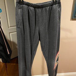 Z Supply Grey Sweatpants with Lightning Bolt on Calf
